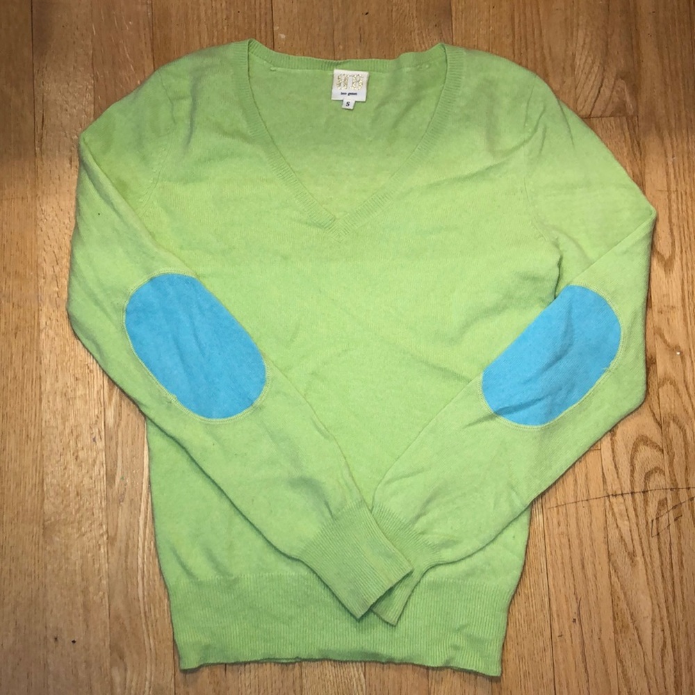 boo gemes cashmere green sweater